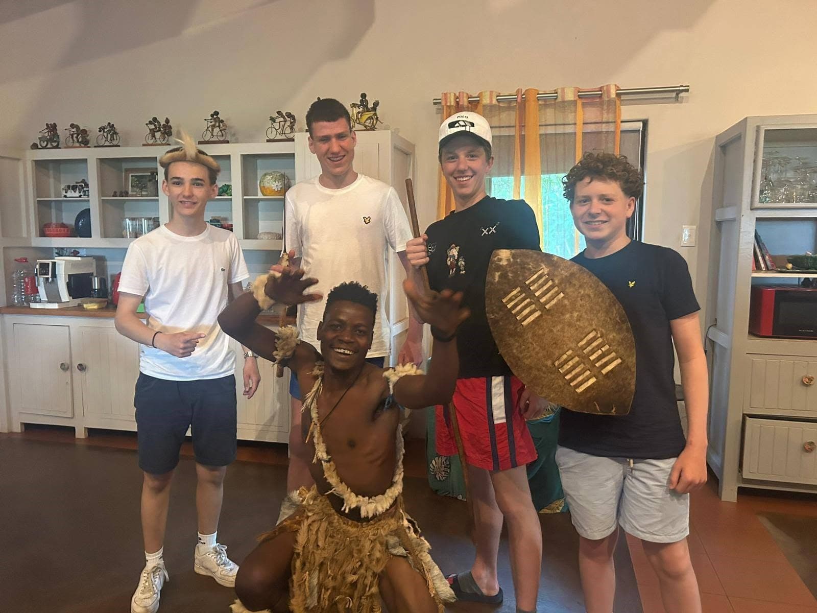 KwaSmolo Cultural Tour — Zulu dancers performing traditional dance for visitors in KwaSmolo community